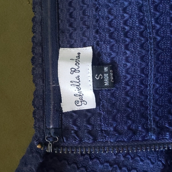 Strapless Navy Tulip Bandage Dress - Picture 6 of 6